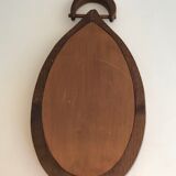 Brutalist mirror in oval shape 1950 - 30,5x59,5cm
