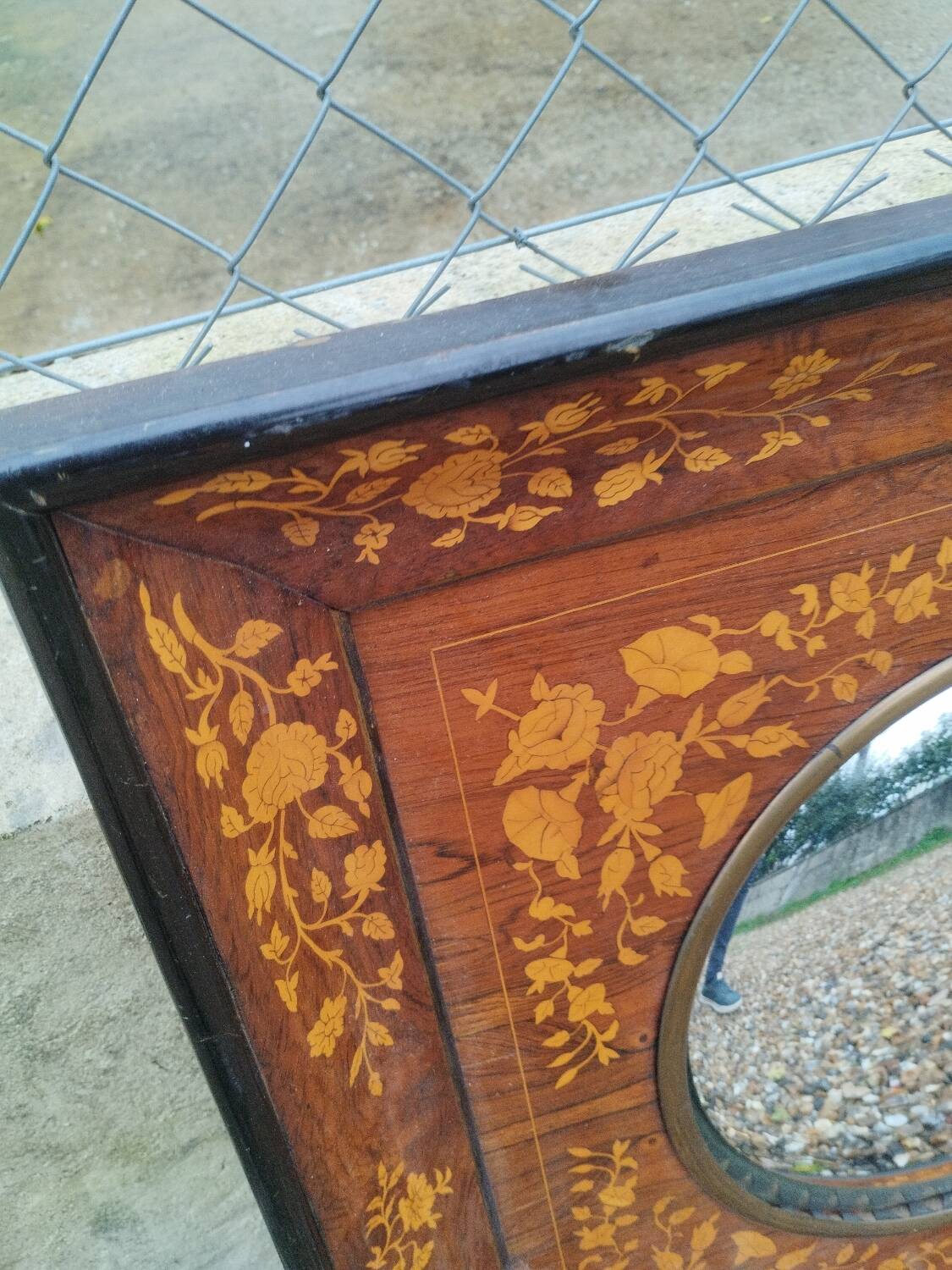 Vintage witch sun mirror antique