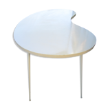 Table blanche forme libre pliante