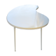 Table blanche forme libre pliante