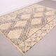Vintage Beni Ourain rug Handmade 190 x 267 cm - Moroccan Berber Wool Rug