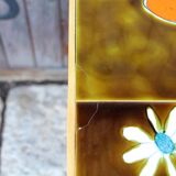 Vintage bamboo and rattan sideboard in the style of Audoux Minet.