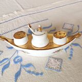 Condiment service - saleron- in Paris porcelain