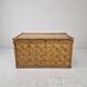 Mid-Century Italian Woven Rattan and Bamboo Blanket Chest or Trunk, 1970's