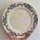 Set of 8 flat plates vintage model Cécile de HBCM