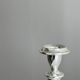 Paire de bougeoirs en inox
