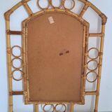 Vintage bamboo mirror