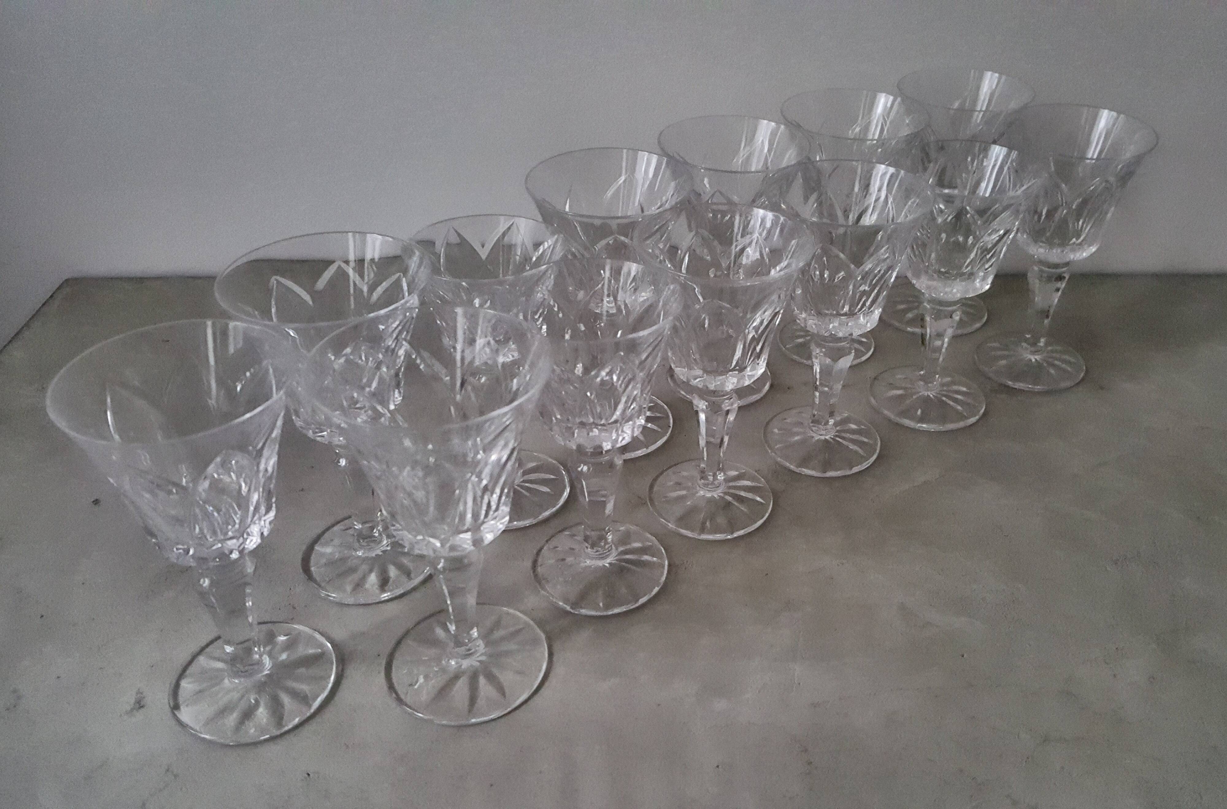 St. Louis Crystal - Service of 67 Camargue Model lenses