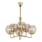 Small designer suspension light in the style of Sciolari, 1960s.