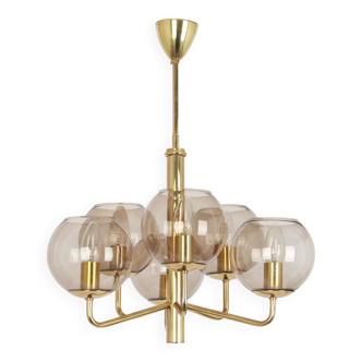 Small designer suspension light in the style of Sciolari, 1960s.