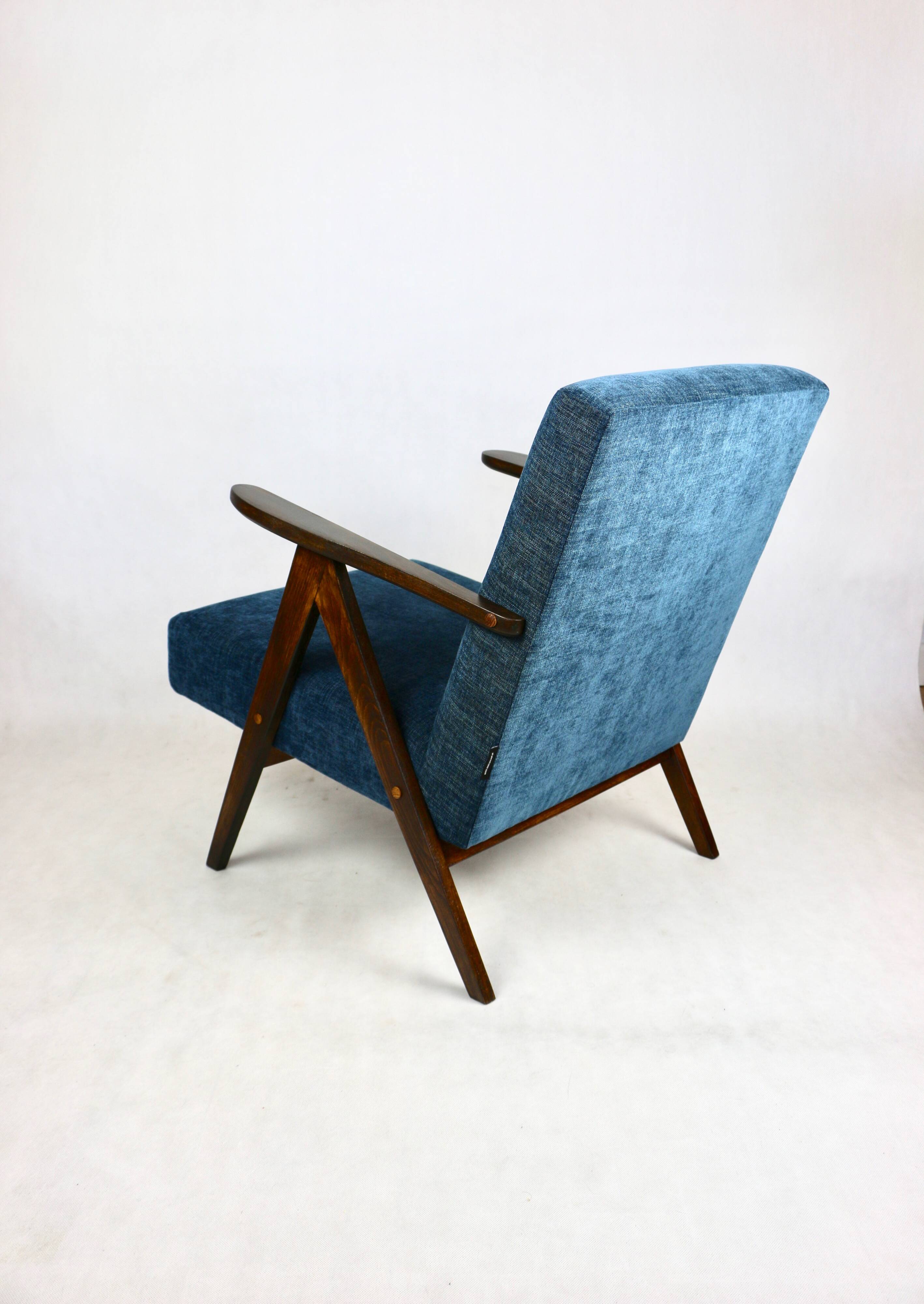 Vintage classic armchair like VAR grey - blue jeans