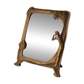 Art Nouveau table mirror, Pierre Bex, France, 1970s