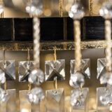 Chandelier 6 lights metal brass 70