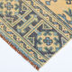 Pale orange & blue turkish runner rug 72x341cm