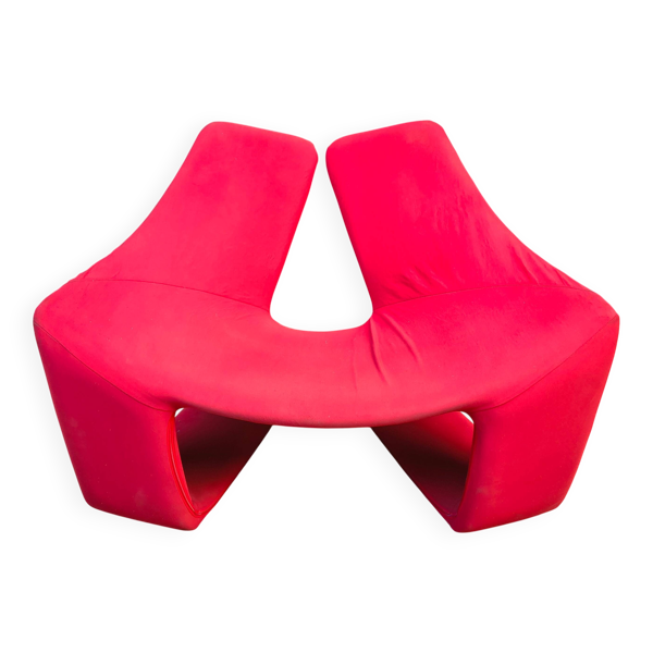 Chaise lounge Zen par Kwok Hoi Chan pour Steiner Paris, années 1980.