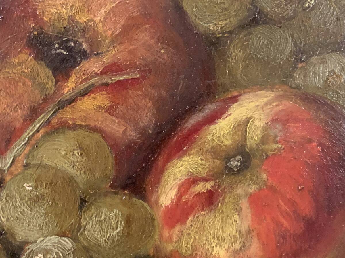 Painting 'Still Life with Fruits' Oil on panel signed, 1900s