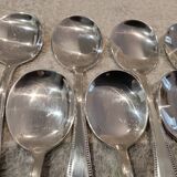 12 pelles a glace metal argente orfevre Vuillermet Lyon LXVI perles