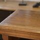 Pair of solid oak bookshelves from the 1920s.