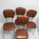 Set de 4 chaises formica et skai année 50