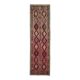 1970s Vintage Turkish Oushak Handmade Wool Cotton Pink Runner Rug 115x451