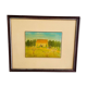 Wood framing fabric and vintage naif campaign décor