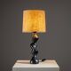 Sculptural wooden Typ 42 table lamp by Temde