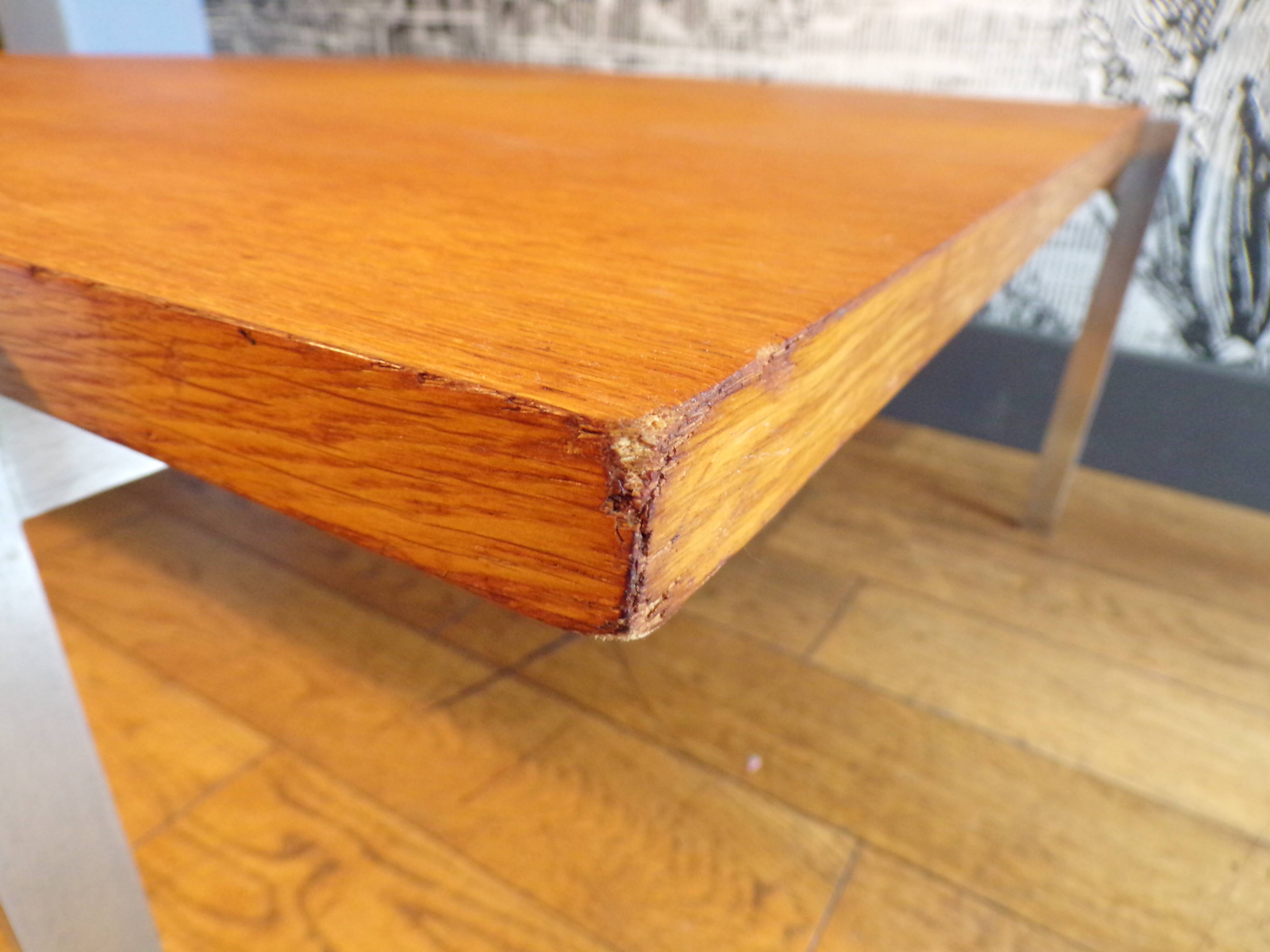 PK61 coffee table with ash top by Poul Kjaerholm for E.Kold Christensen