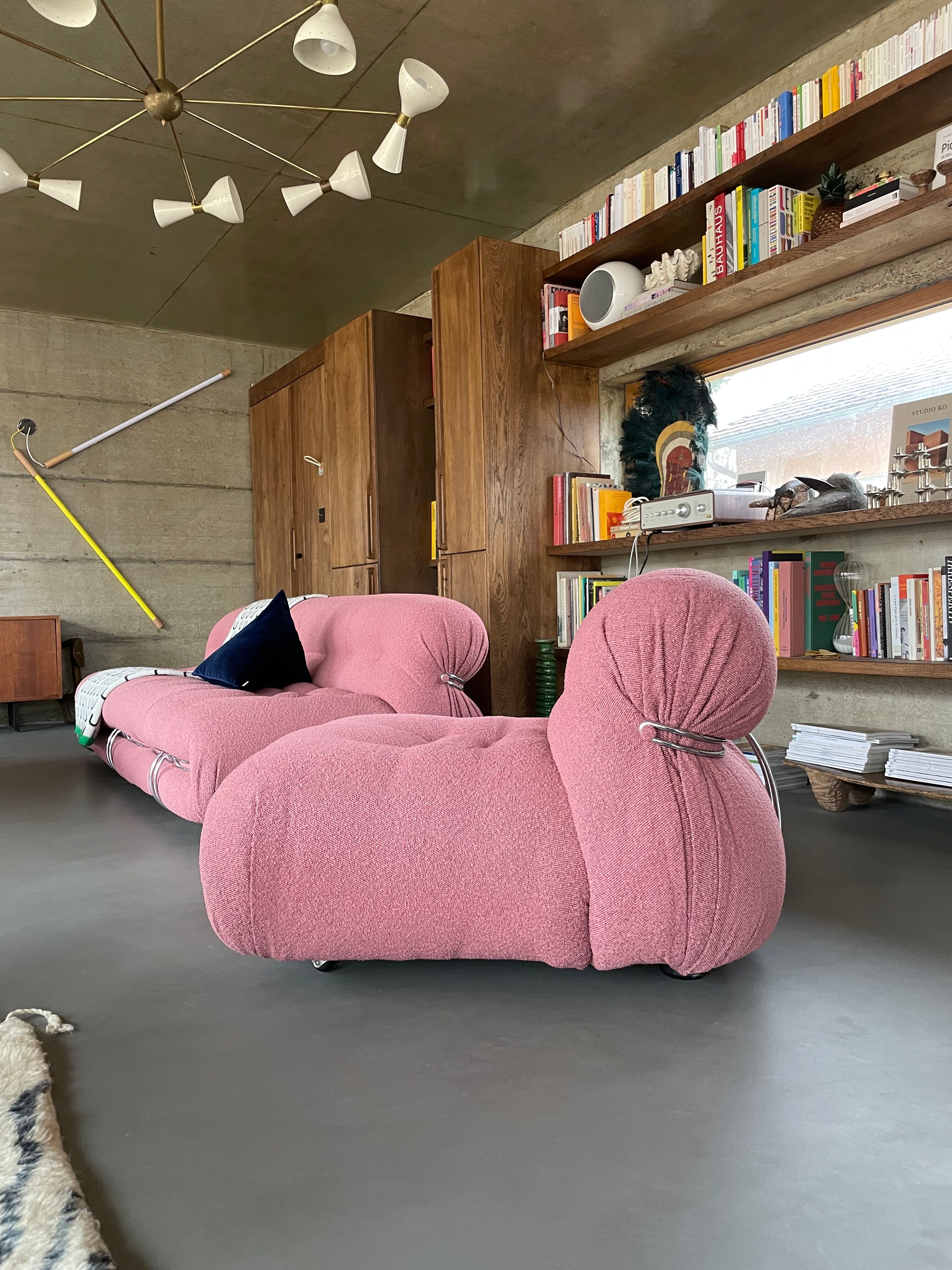 Armchair Soriana Afra and Tobia Scarpa 60s Cassina