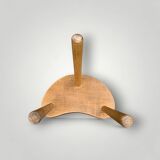 Vintage solid wood tripod stool – 50s bean model
