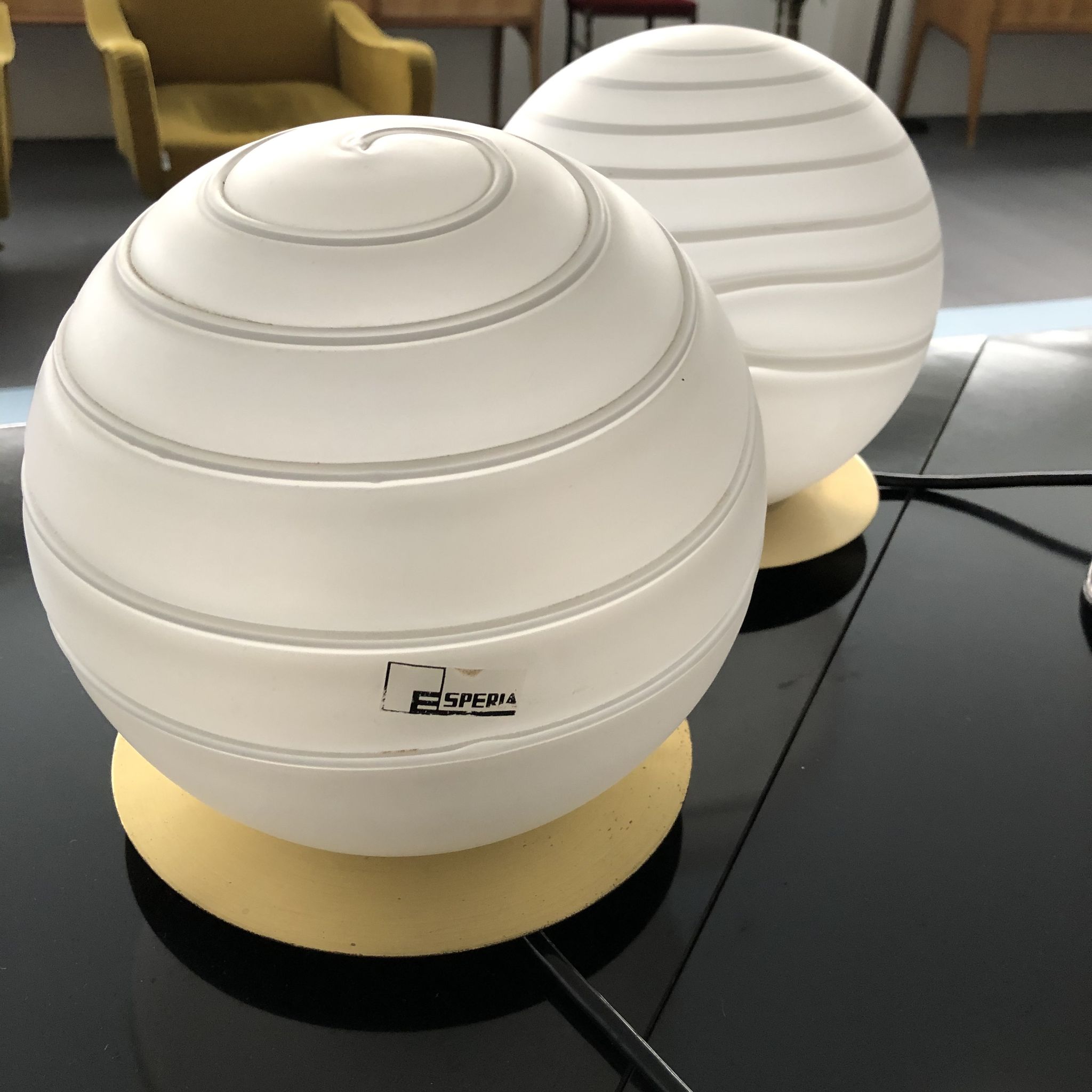 Brass and Murano Glass Table Lamp, Angelo Brotto for Esperia 1970