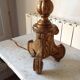 Chandelier ancien en bois doré