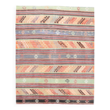 Turkish Vintage Kilim Rug, 169x211 Cm