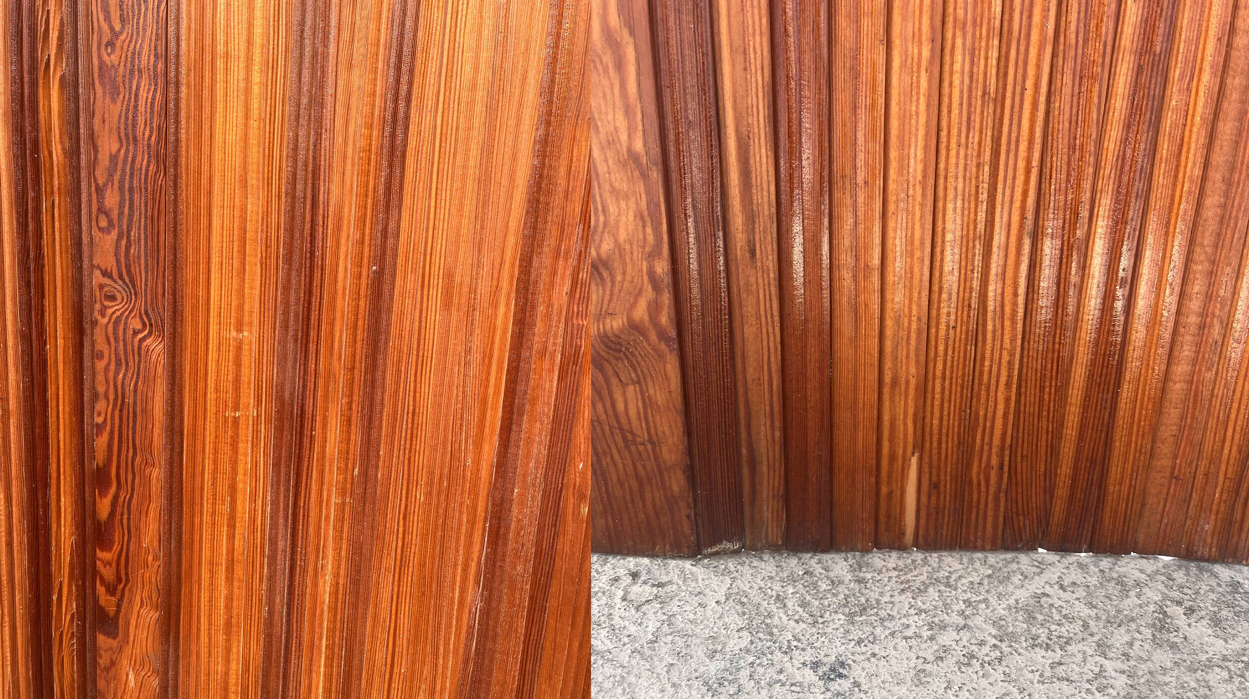 1950s "Waves" screen in Oregon pine