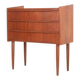 Filigree mid-century teak chest of drawers / Danish modern design / 1960s