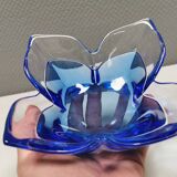 Lotus Glass bowl in mouth-blown glass from Swedish Orrefors 1988.