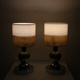 1970s pair of bedside / table lamps