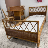 Lit rotin 1 place vintage