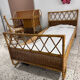 Vintage 1 place rattan bed