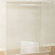 Minimalist chest of drawers from the 1980s, acrylic glass, unique piece