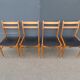 Set of 4 scandinavian chairs