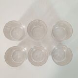 Set of glasses with 90s silver decoration Paola Navone for Egizia