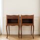 Pair of Louis XV style bedside tables in solid wood.