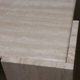 Table basse en travertin, 1980
