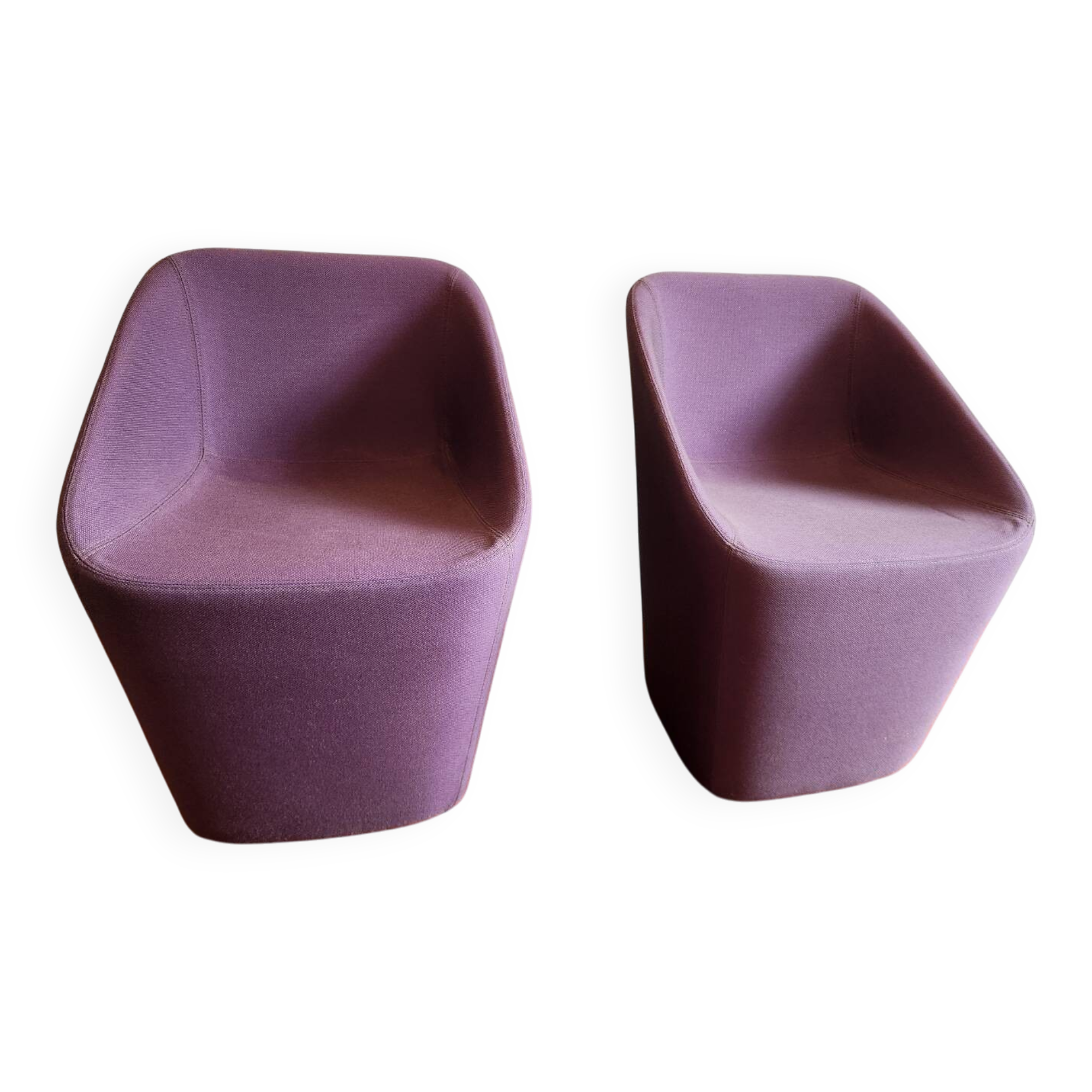 Pair of Log 365 armchairs by Pedrali