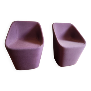 Paire de fauteuils Log