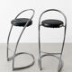 Pair of vintage chrome Effezeta bar stools – Italian design year