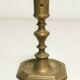 Old bronze candle holder, seventeenth century