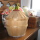 Dame-jeanne habillée de bois et paille 5 litres