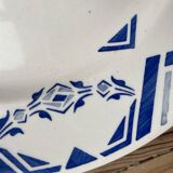 3 old crockery dishes, manufactures of St Amand, Emile Bourgeois and HB& Cie