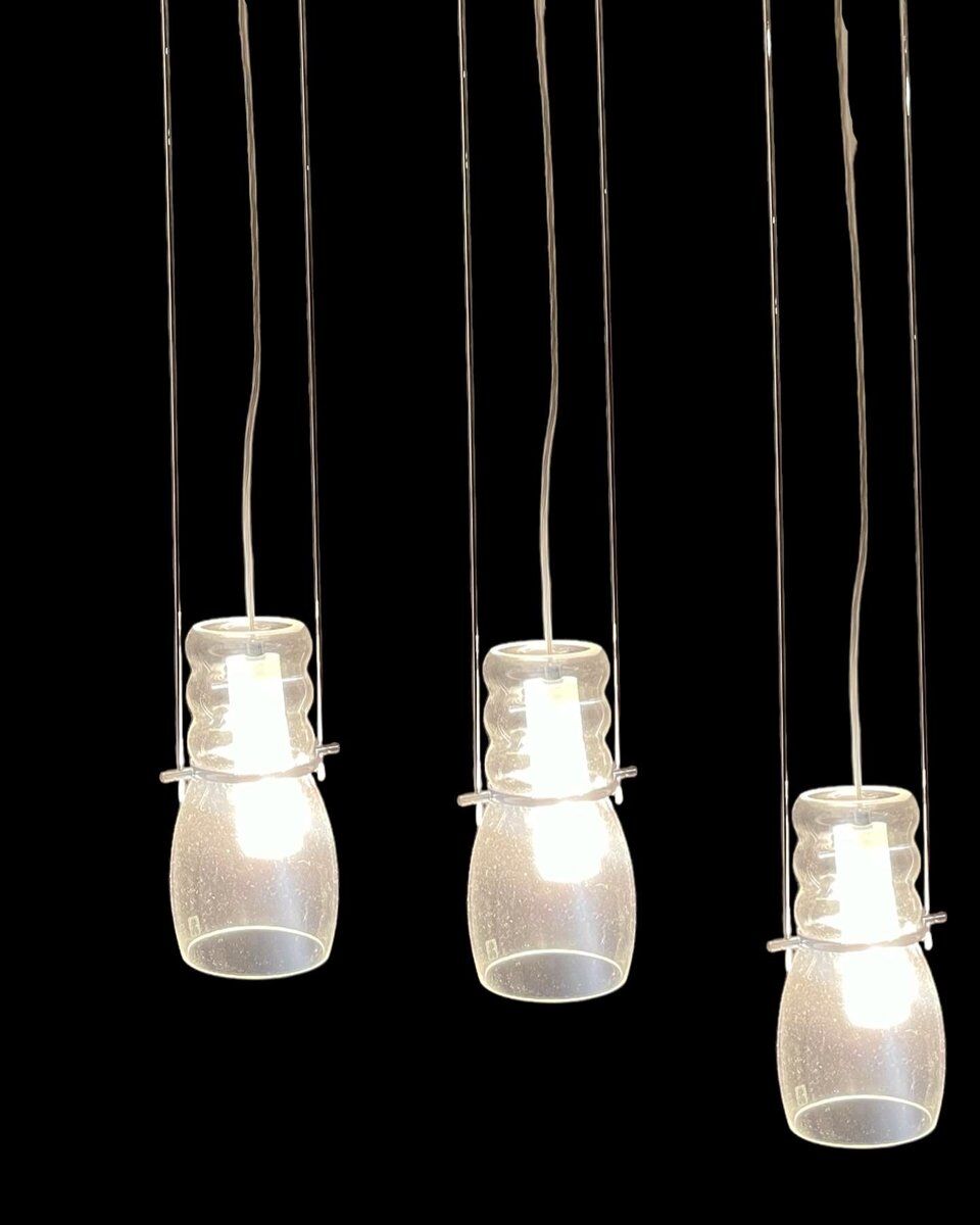 Murano glass light pendants, 1990